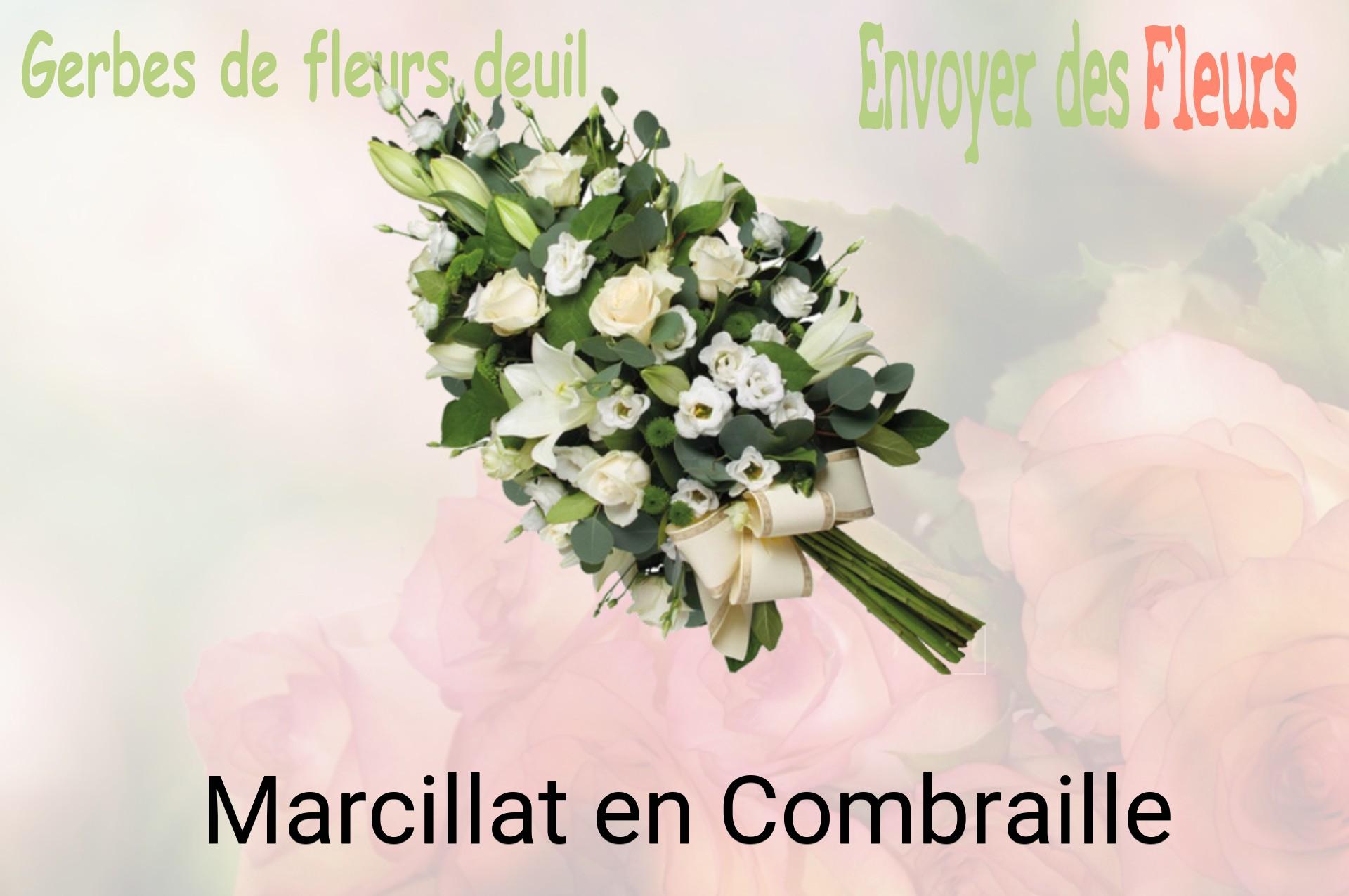 Gerbe de fleurs de deuil livrée à Marcillat-en-Combraille